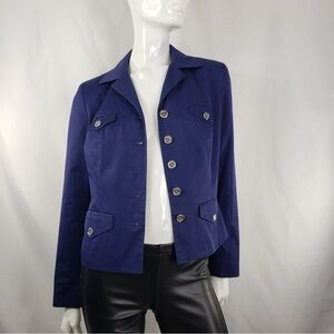 Ralph Lauren Royal Navy Blue Blazer Vintage Rare Find